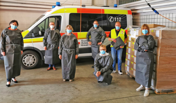 Im Bild (v.l.n.r.): Bozena Schiepert (Caritas), Dr. Franz Sedlak (Diakonie), Irene von der Weth (Paritätischer Wohlfahrtsverband), Ulrich Bertelshofer (Hospitalstiftung), Markus Ruckdeschel (BRK), Dietmar Kasel (BRK Rettungsdienst), Marion Tost (AWO). Foto: AWO Kreisverband Bayreuth-Stadt