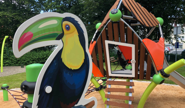 Bayreuths neuer Spielplatz in der Peuntgasse. Foto: Frederik Eichstädt