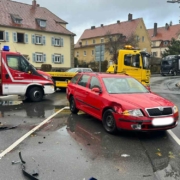 In Bayreuth hat es heute, am 21. November 2022, einen Unfall gegeben. Foto: privat