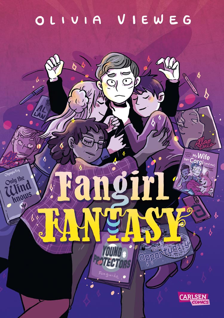 „Fangirl Fantasy“ erzählt die packende Geschichte von drei Fans, die ihren Star entführen. © Olivia Vieweg, Carlsen Verlag GmbH, Hamburg 2024
