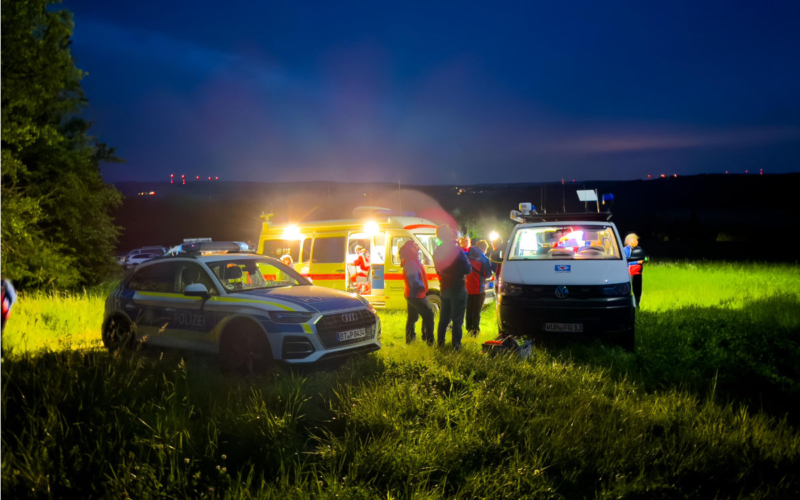 Suchaktion nach einem vermissten Mann durch die Bergwacht Quelle: BRK