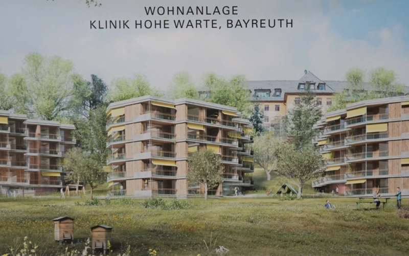 Der Architektenwettbewerb für die Wohnanlage an der Hohen Warte ist abgeschlossen Bildquelle: Klinikum Bayreuth