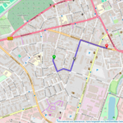 Die Leuschnerstraße in Bayreuth ist gesperrt. Bildquelle: Open StreetMap https://osm.li/4DZ