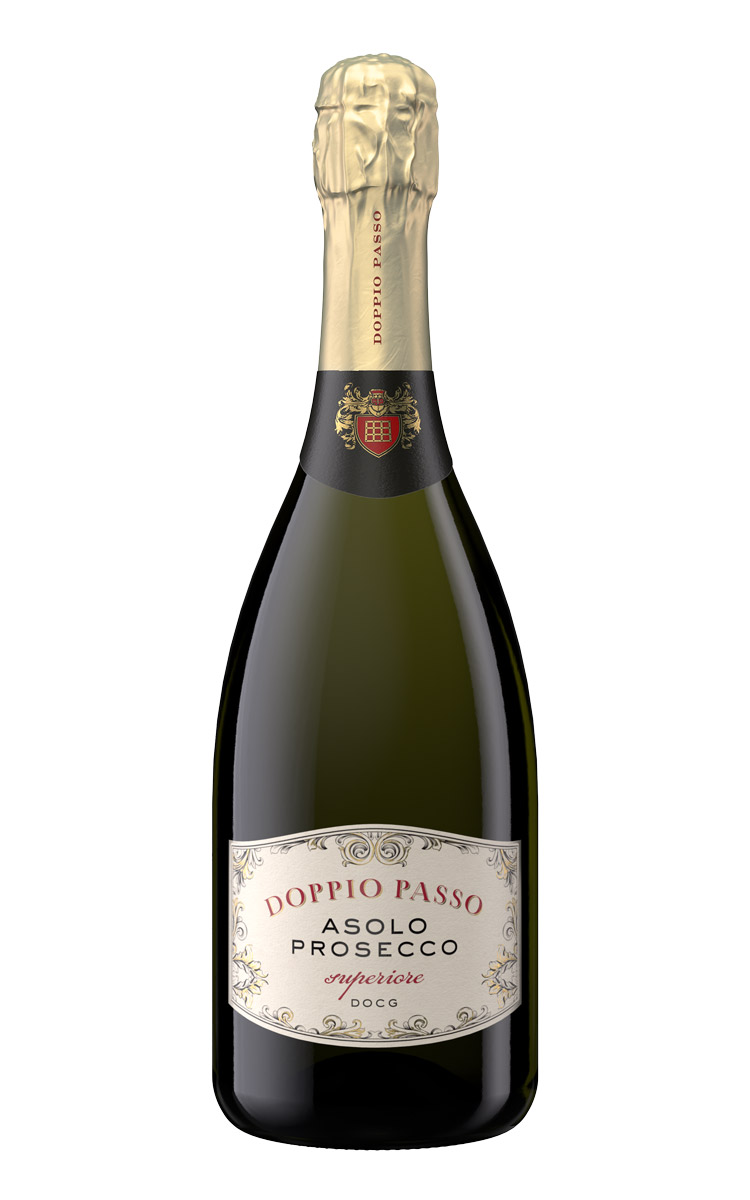 Von Doppio Passo kommt die prickelnde gute Laune mit dem Asolo Prosecco. ©Doppio Passo