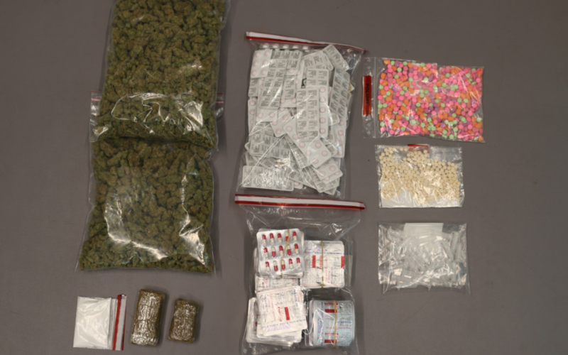 Die Ermittler fanden über tausend verschreibungspflichtige Tabletten, vierhundert Ecstasy-Tabletten sowie Kokain, Haschisch und Marihuana. Foto: Polizeipräsidium Oberfranken
