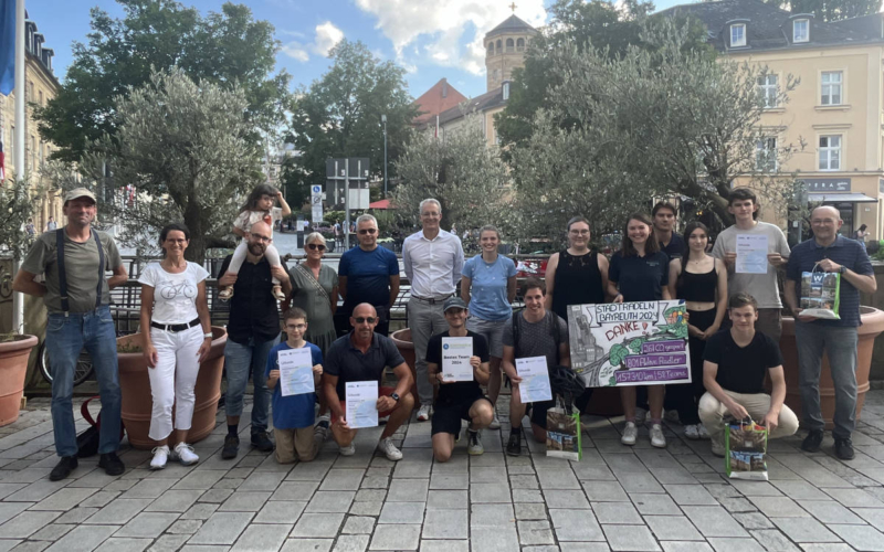 Die fleißigsten Fahrradfreunde mit ihren Urkunden. Foto: BMTG