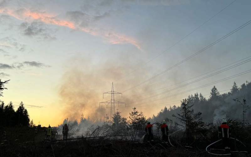 Waldbrand bei Schwarzenbach am Wald ©News5/Stephan Fricke