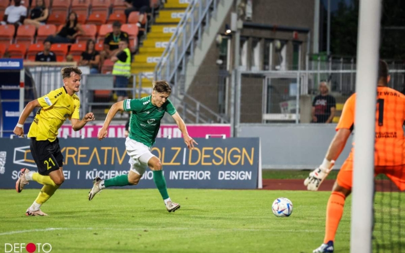 Die Spielvereinigung Bayreuth musste sich heute gegen Schweinfurt geschlagen geben. ©Dirk Ellmer