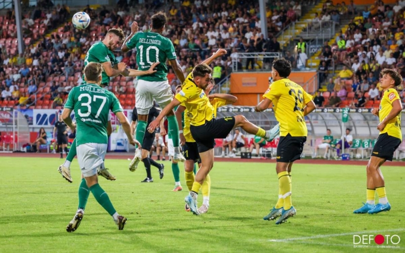 Die Spielvereinigung Bayreuth musste sich heute gegen Schweinfurt geschlagen geben. ©Dirk Ellmer