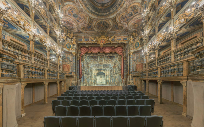 Viele Veranstaltungen des Bayreuth Baroque Festivals finden im imposanten Bayreuther UNESCO-Welterbe Markgräfliches Opernhaus statt. Foto: Achim Bunz - BSV