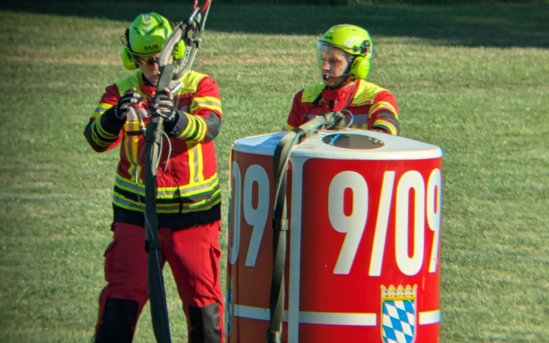 Die Einsatzkräfte der Flughelfergruppe der Feuerwehr Bayreuth. Foto: Freiwillige Feuerwehr Bayreuth