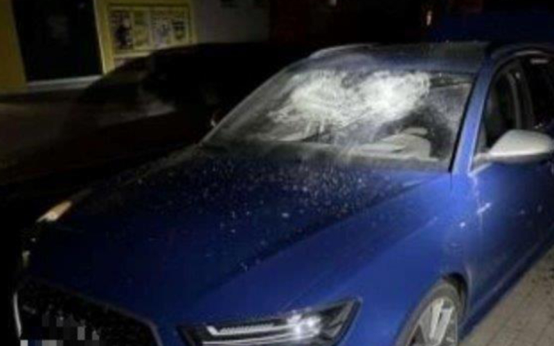 Der Audi des Geschädigten: Foto: Polizei Stadtsteinach