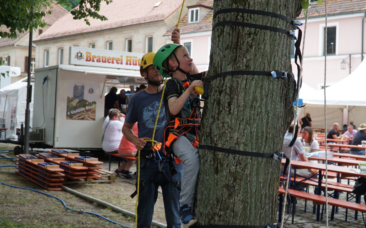 Auch der Klettergarten am Ochsenkopf stellt sich vor ©Katharina Müller-Sanke