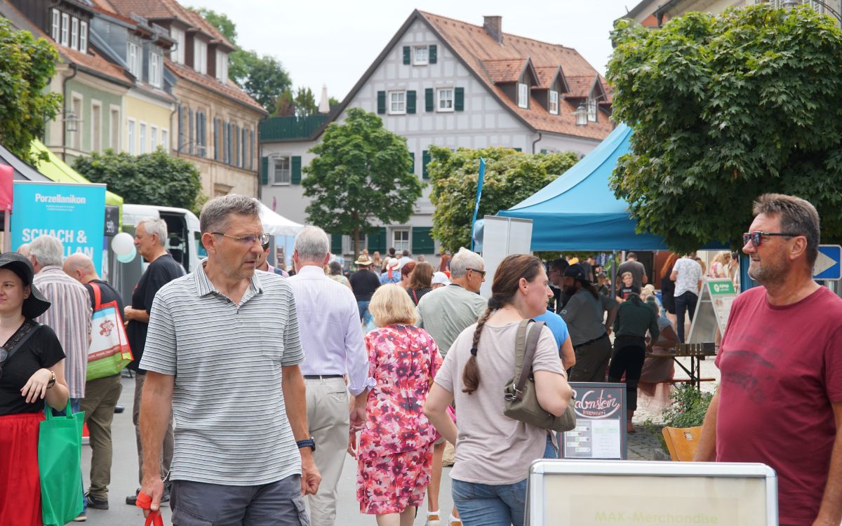 Tausende Menschen kommen nach Goldkronach. ©Katharina Müller-Sanke