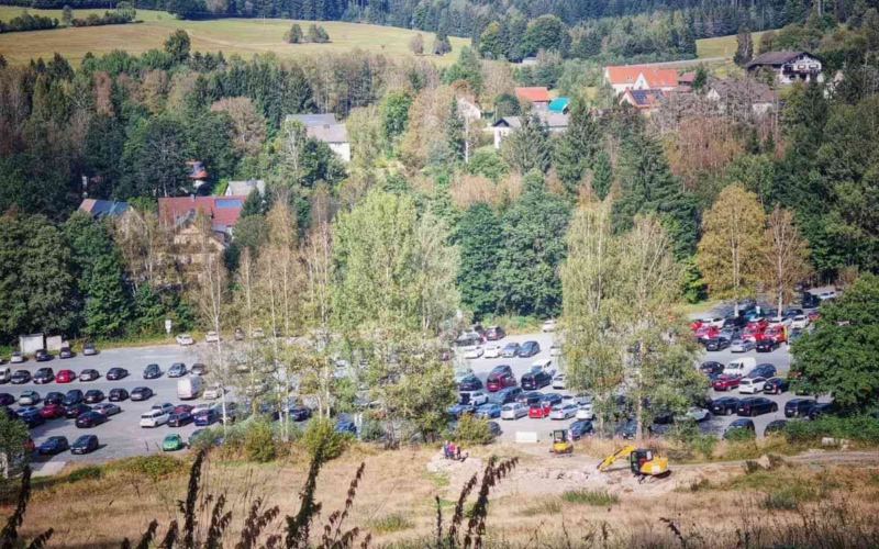 Parkplatz Ochsenkopf Bischofsgrün @Wilhelm Zapf